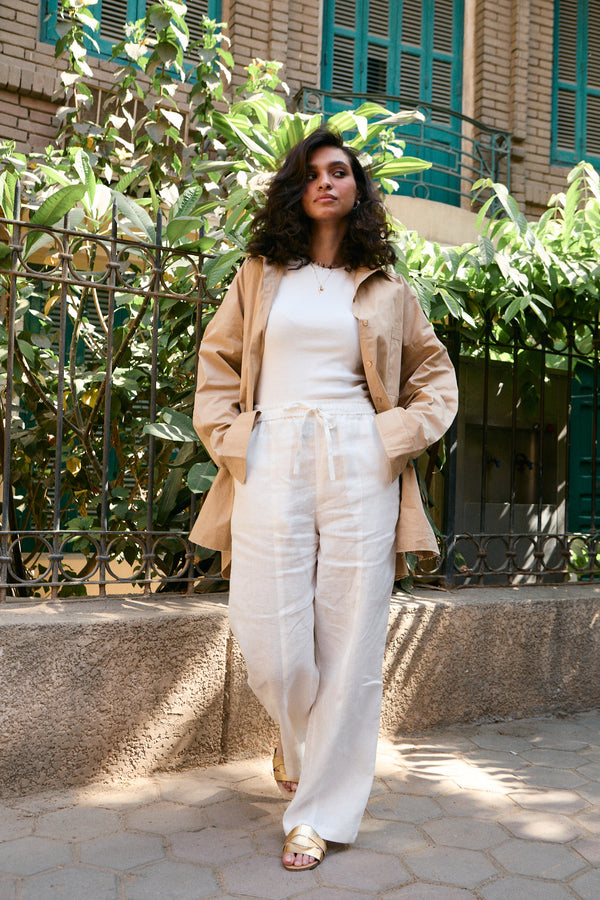 Livin’ In Linen Pants in White