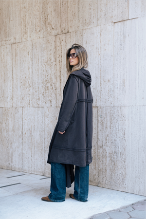 Over You Midi Cardigan in Brown