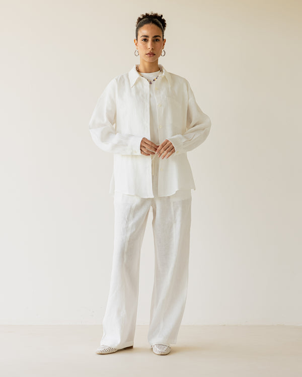 Livin’ In Linen Pants in White