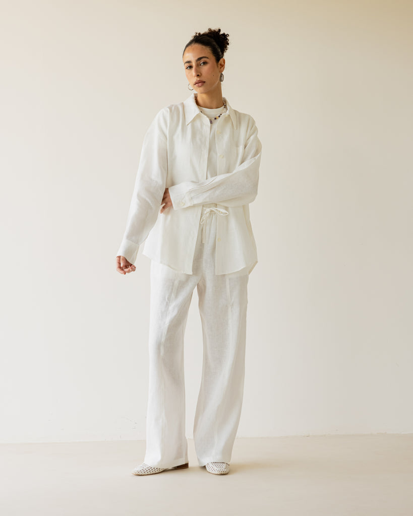 Livin’ In Linen Pants in White