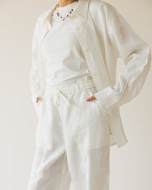 Livin’ In Linen Pants in White