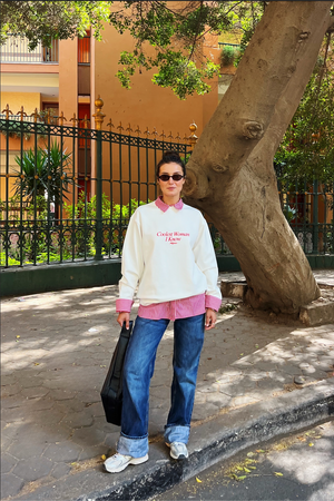 Coolest Woman I Know Sweatshirt in Off White