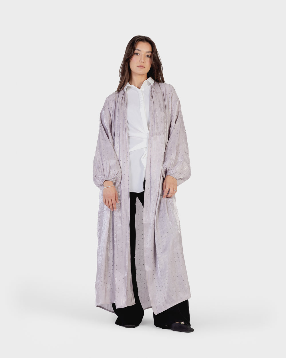 Bedazzled Kaftan in Silver