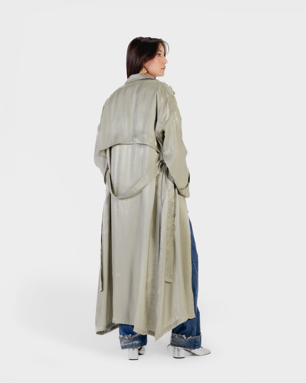 Shimmer Trench in Mint