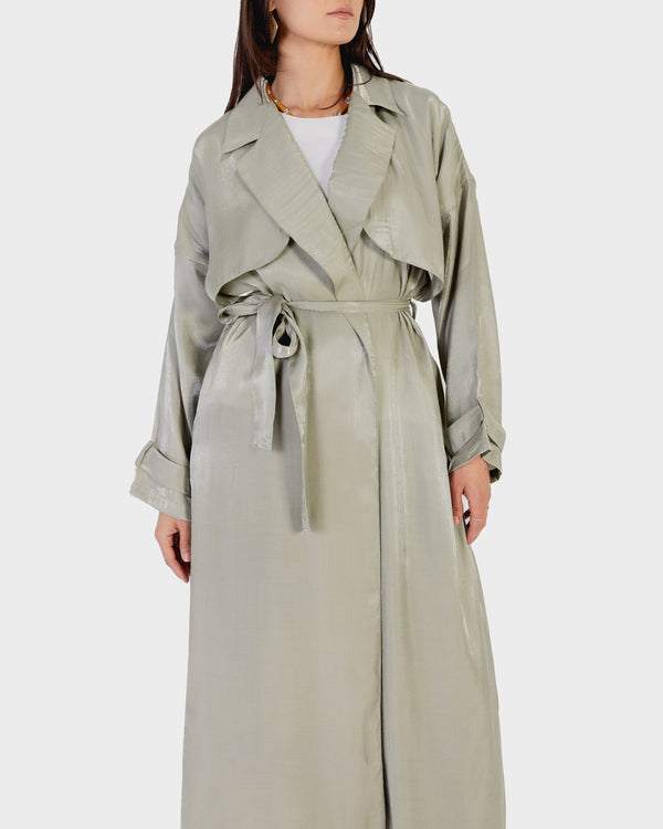 Shimmer Trench in Mint