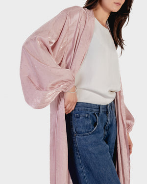 Bedazzled Kaftan in Nude
