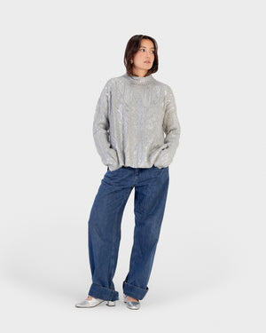 Stardust Sweater in Silver