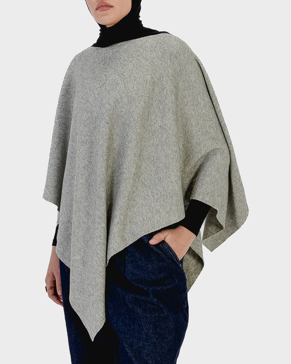Shimmer Poncho Top in Mint