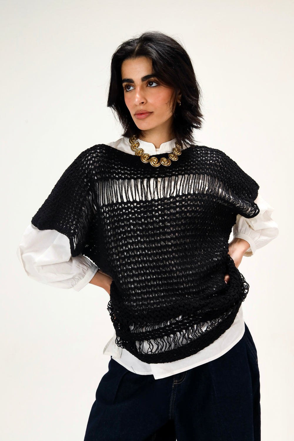 Beach Vibes Top in Black