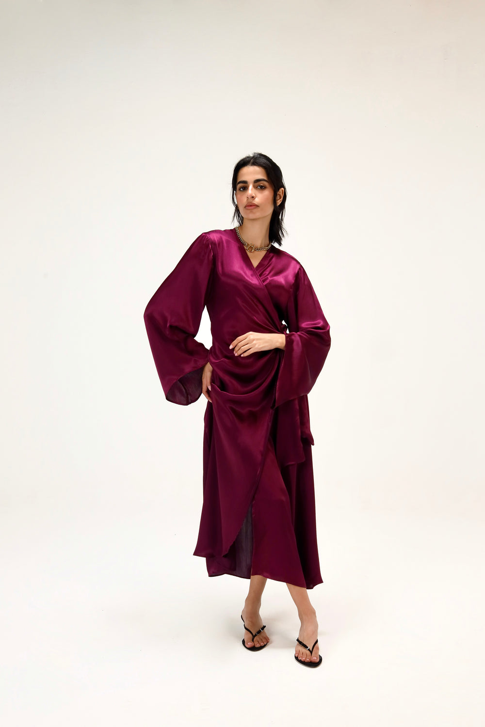 Easy To Love Dress in Wine