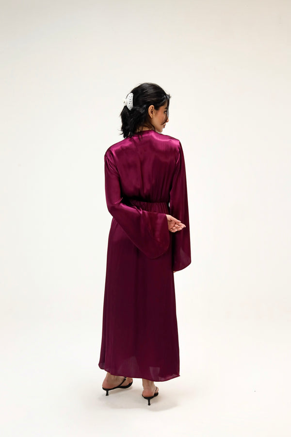 Easy To Love Dress in Wine