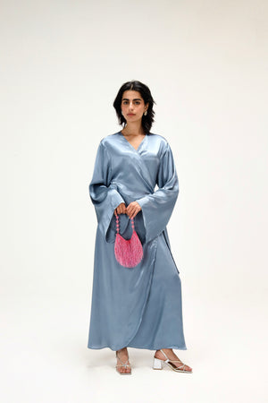 Easy To Love Dress in Steel Blue