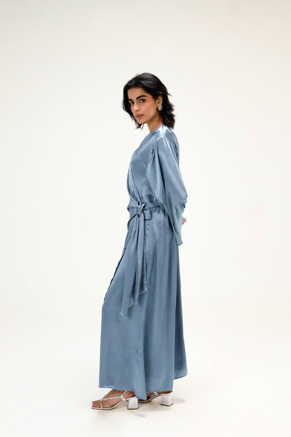 Easy To Love Dress in Steel Blue