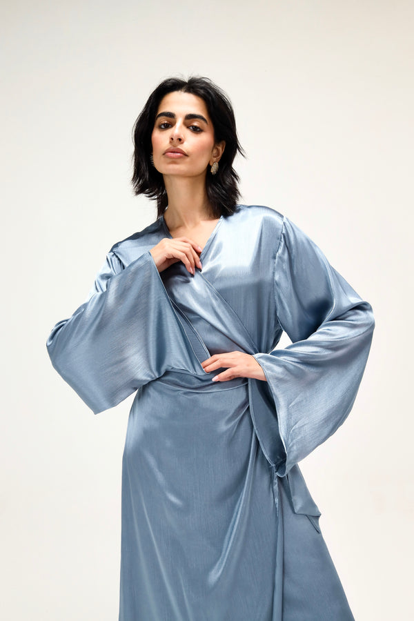 Easy To Love Dress in Steel Blue
