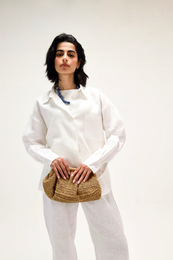 Livin’ In Linen Shirt in White