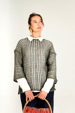 Island Dream jumper in Forest Green