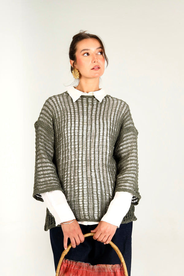 Island Dream jumper in Forest Green
