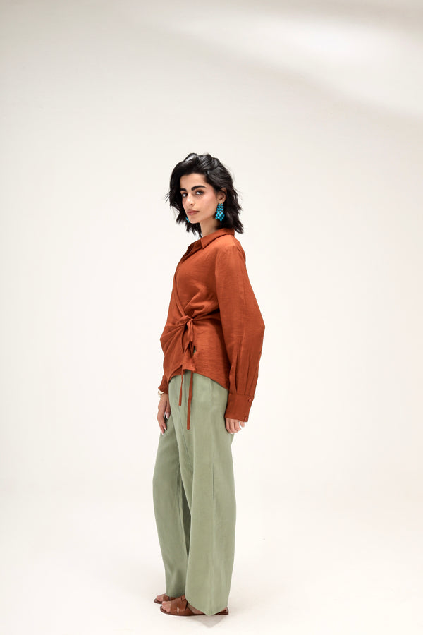 Livin’ In Linen Pants in Olive