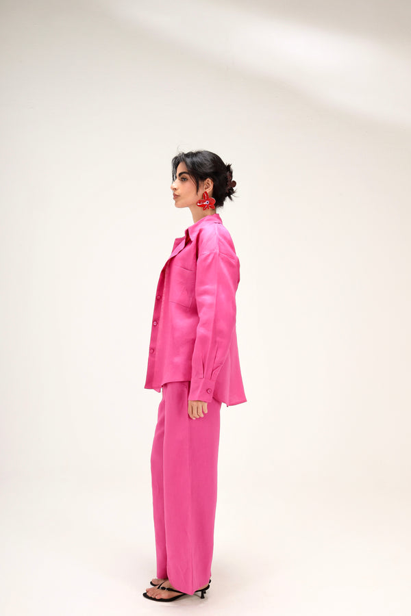 Livin’ In Linen Pants in Magenta