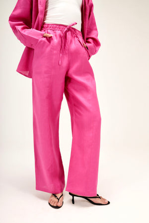 Livin’ In Linen Pants in Magenta
