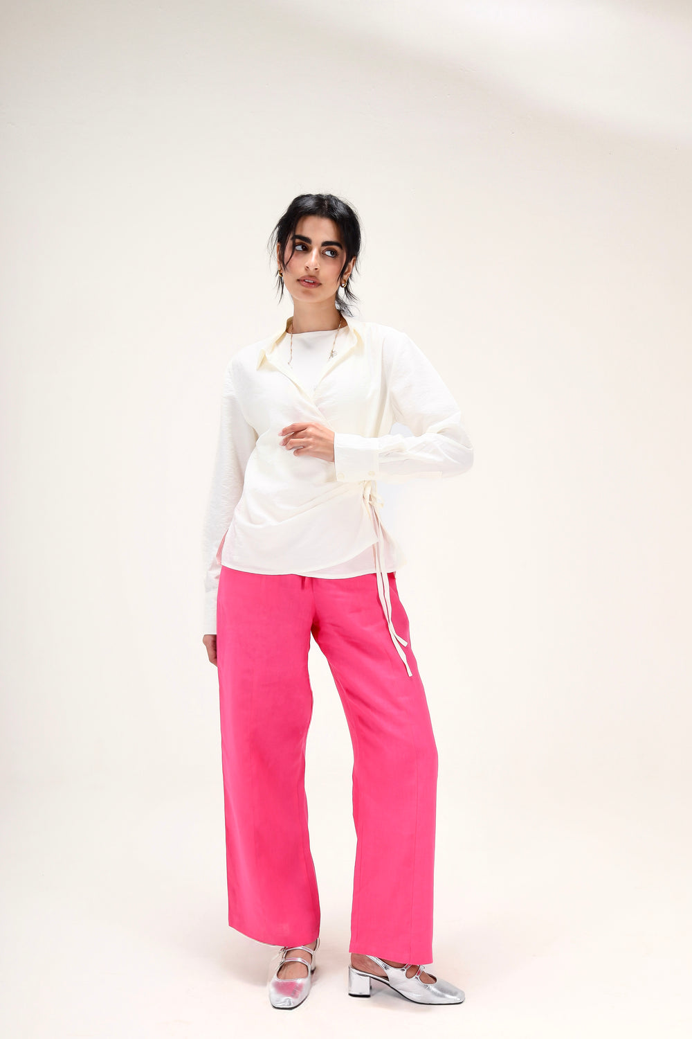 Livin’ In Linen Pants in Fuchsia