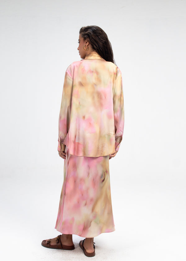 Slip Satin Dress in Champagne