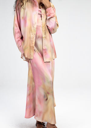 Slip Satin Dress in Champagne