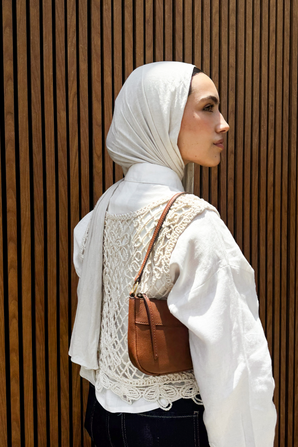 Crochet Top in Creme