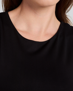 Soft Scoop Basic Top in Black