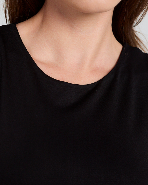 Soft Scoop Basic Top in Black