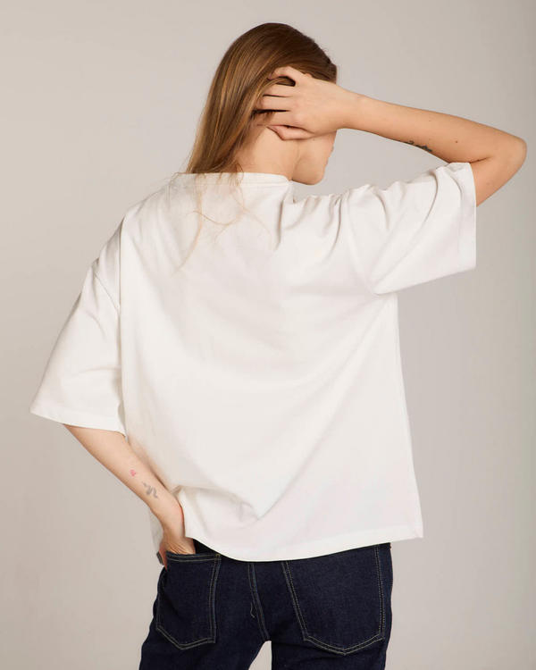 Oversized Tee in Off White