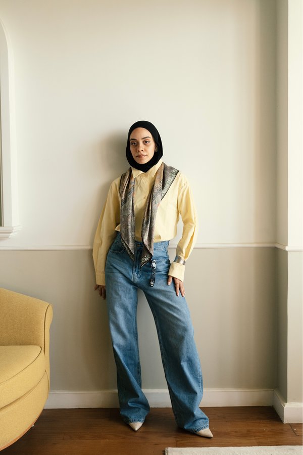 Poplin Shirt in Butter Yellow