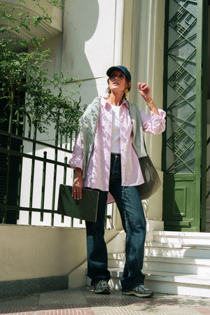 Oxford with a Twist in Pink