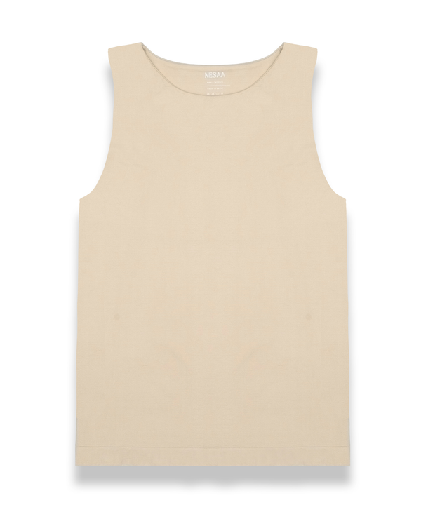 Soft Scoop Basic Top in Beige