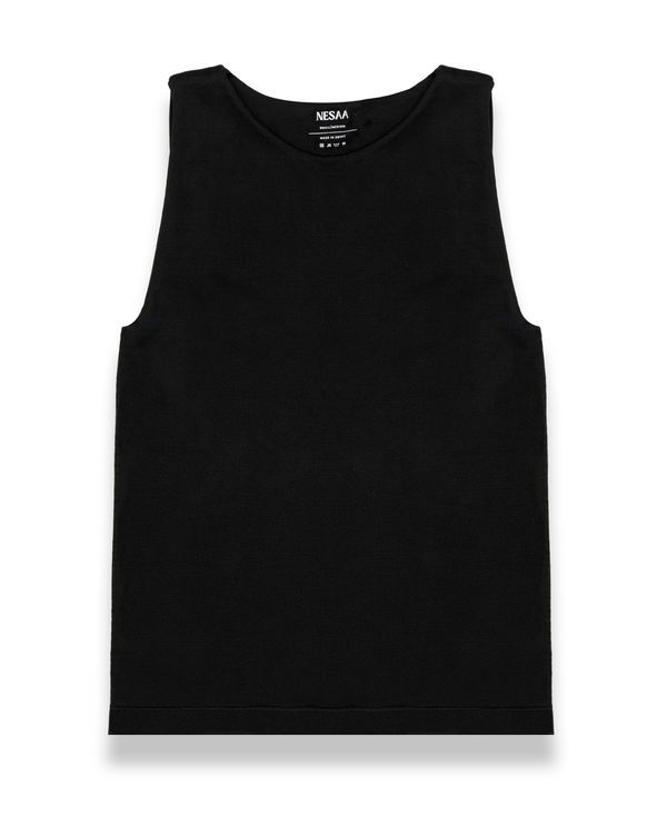 Soft Scoop Basic Top in Black