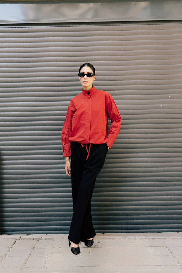 Bomber Jacket in Red