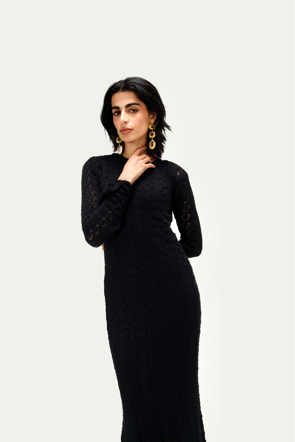 Beachday Maxi Dress in Black