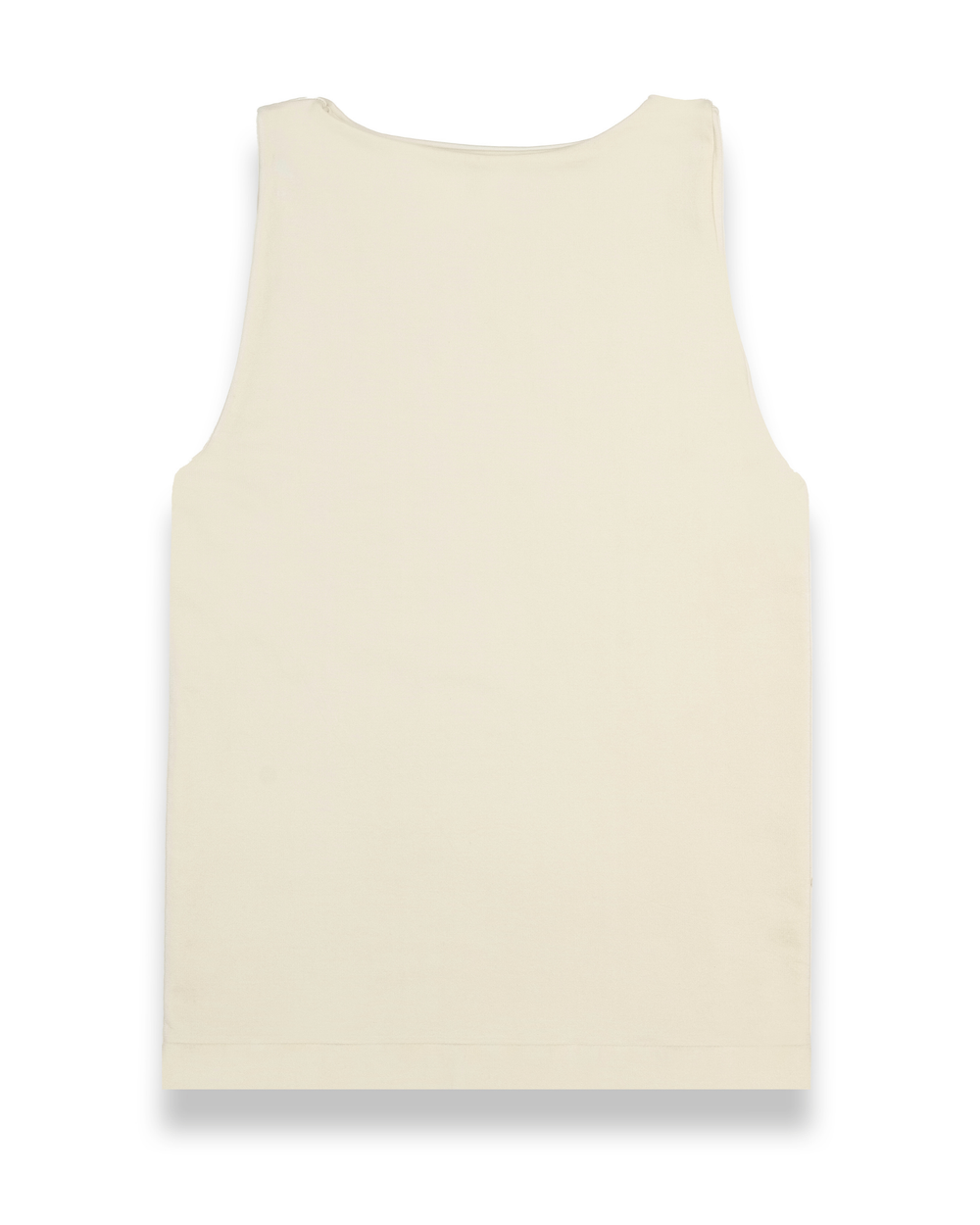Straight Cut Basic Top in Cream