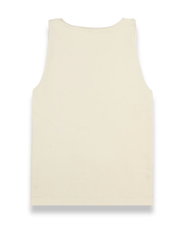 Straight Cut Basic Top in Cream