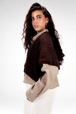 Sunny Day Cardigan in Brown