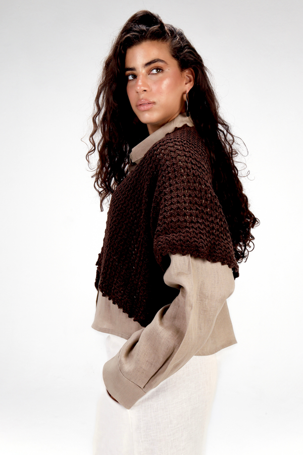 Sunny Day Cardigan in Brown