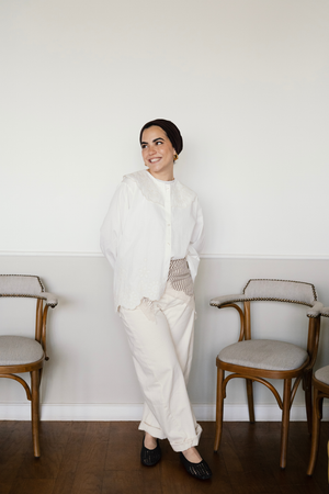 Embroidered Shirt in White