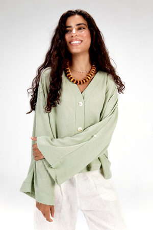 Back-Tie Top in Mint