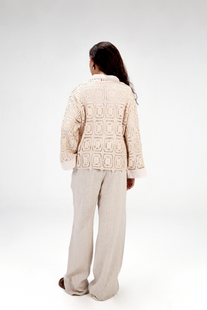 Crochet Linen Top