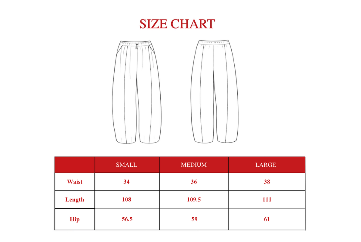 Product size guide
