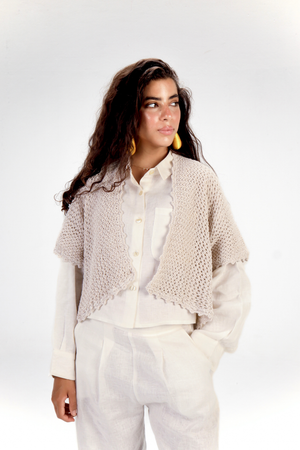Sunny Day Cardigan in Beige