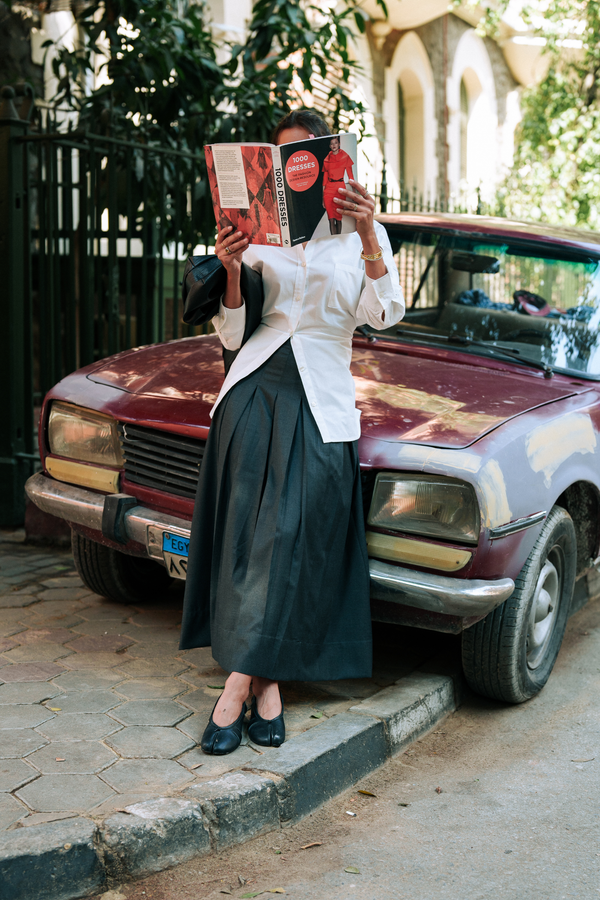 Classic Pleats Skirt in Dark Grey