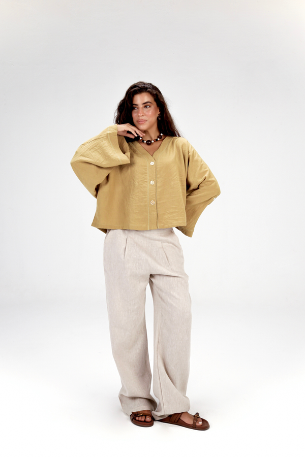 Back-Tie Top in Pistachio