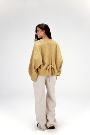 Back-Tie Top in Pistachio