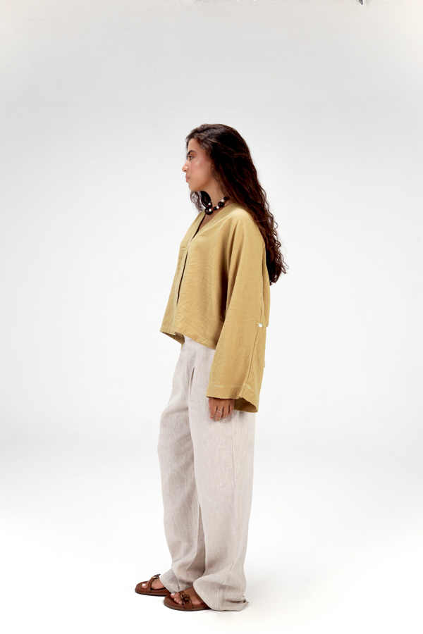 Back-Tie Top in Pistachio